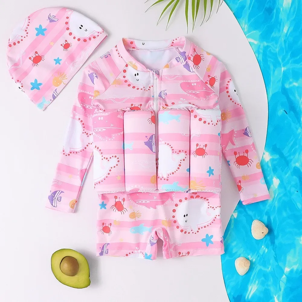 Children's Buoyancy Swimsuit - Cartoon Print - Image 13