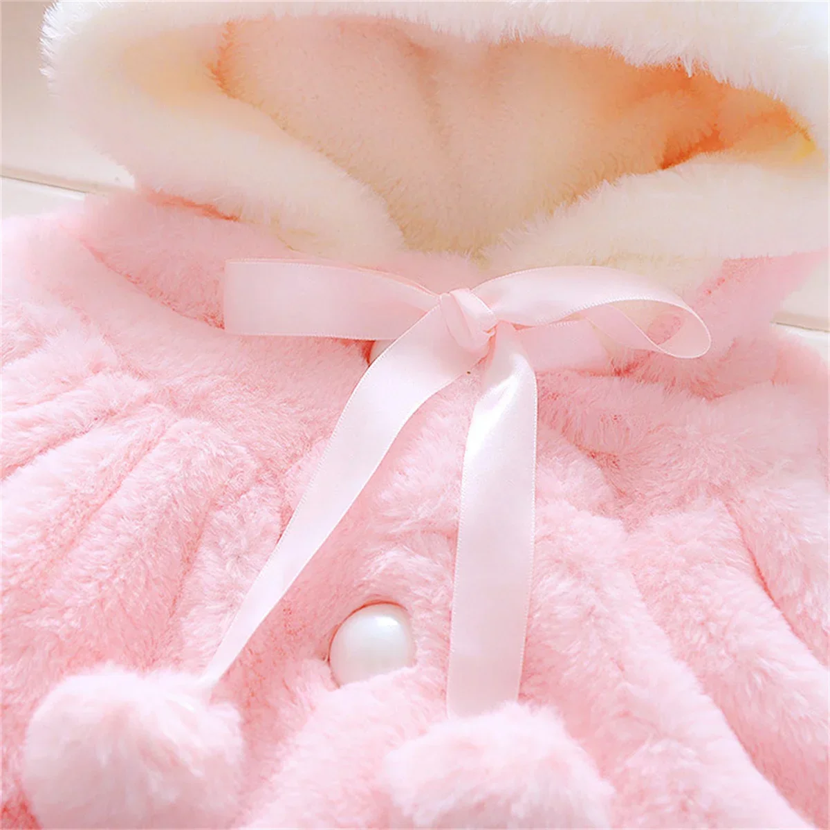 Children's Wool Cape & Ear Fleece Jacket - Image 3