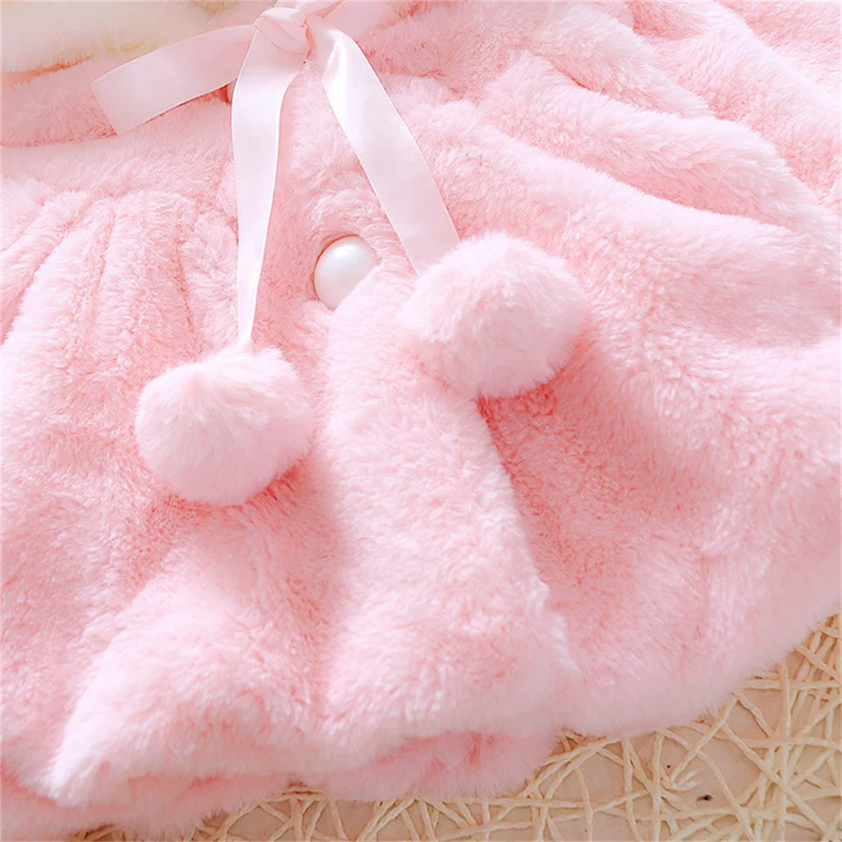 Children's Wool Cape & Ear Fleece Jacket - Image 4