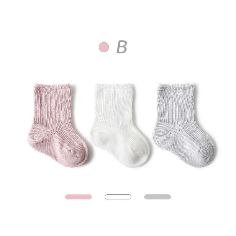 3 Pairs Cotton Baby Socks - Image 6