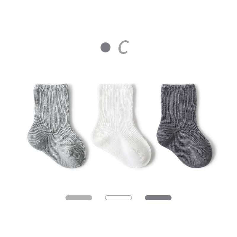 3 Pairs Cotton Baby Socks - Image 8