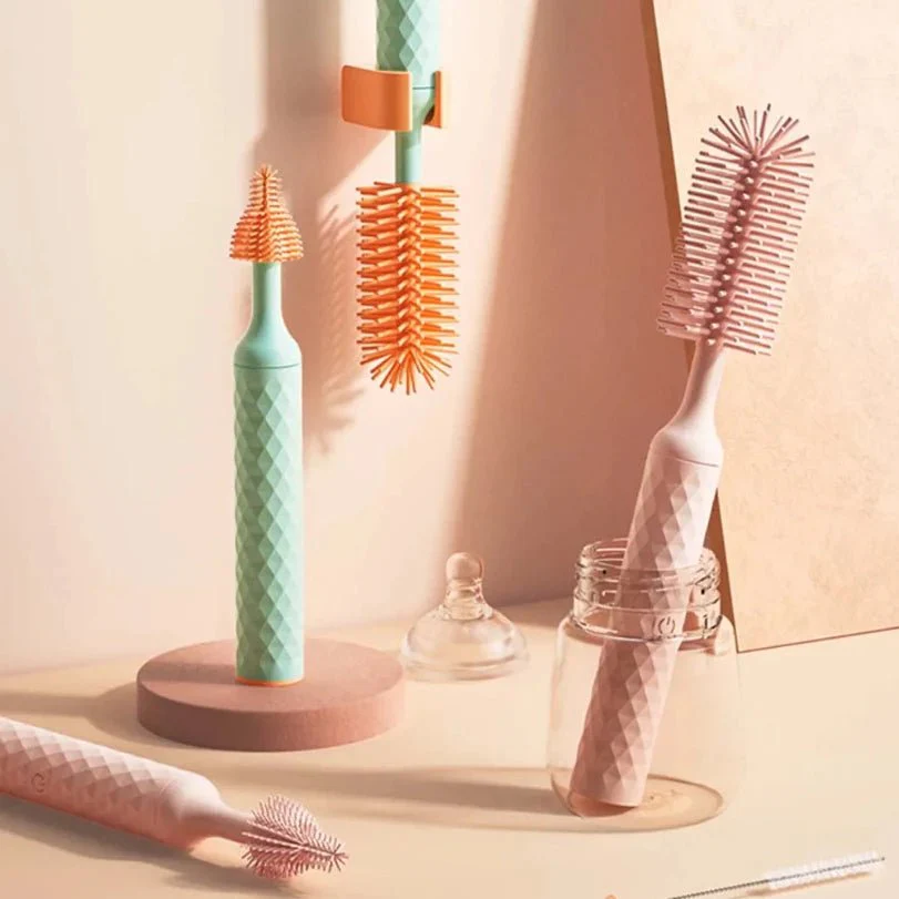 Electric Baby Bottle Brush – 360° Rotating Cleaner Set