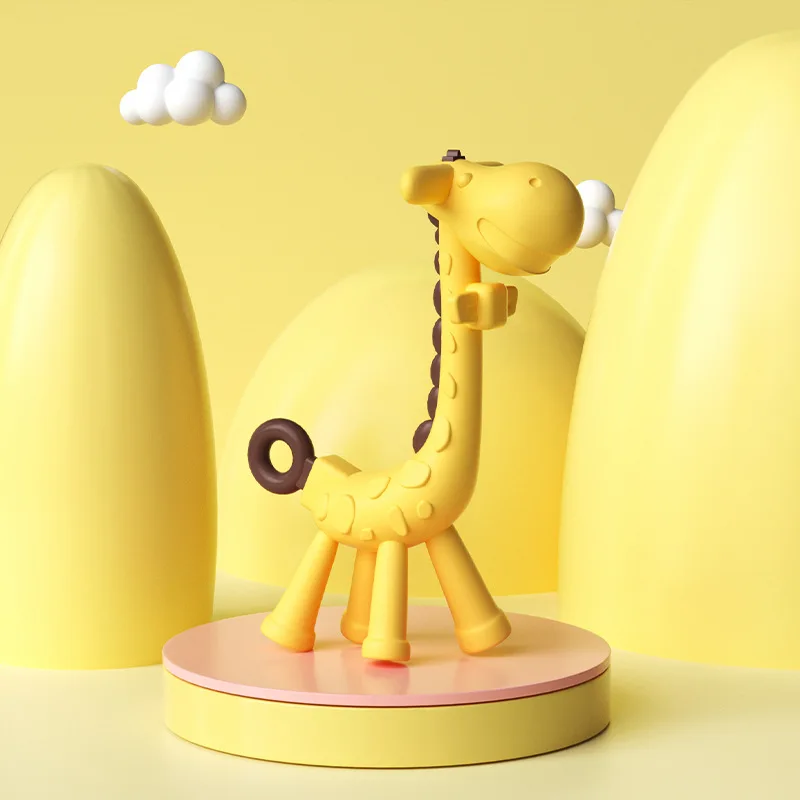 Silicone Giraffe Teether – Soothe Baby's Sore Gums - Image 12