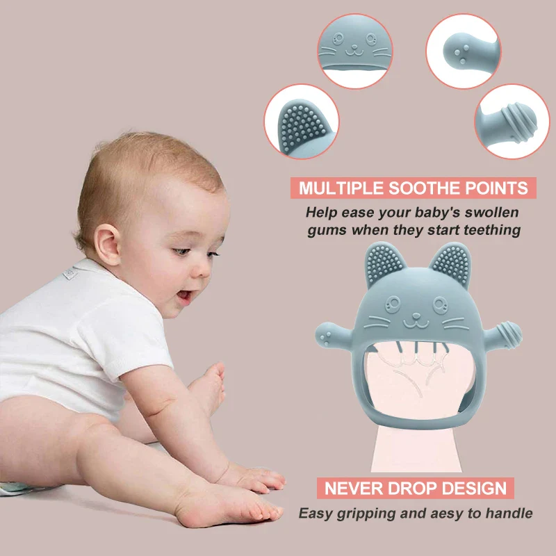 Baby Silicone Glove Teether – Easy Soothing Relief - Image 6