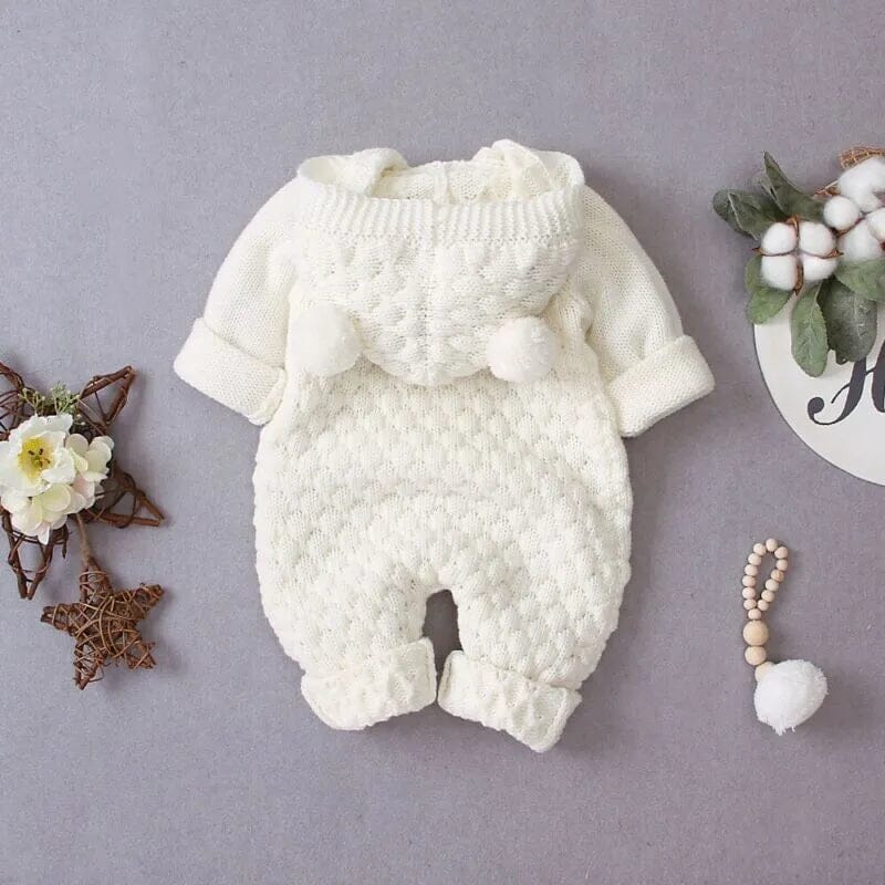 Hooded Wool Warm Cute Jumpsuit - Image 4