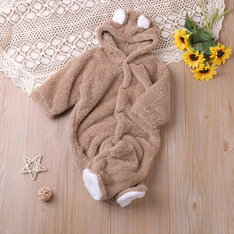 Cartoon Bear Romper – Cozy Autumn Playsuit - Image 13