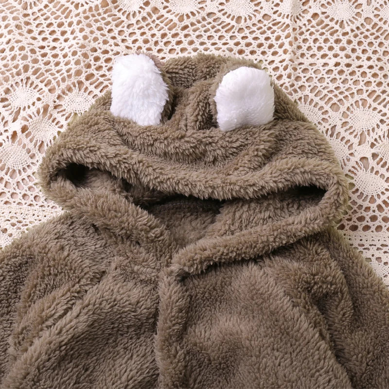 Cartoon Bear Romper – Cozy Autumn Playsuit - Image 4