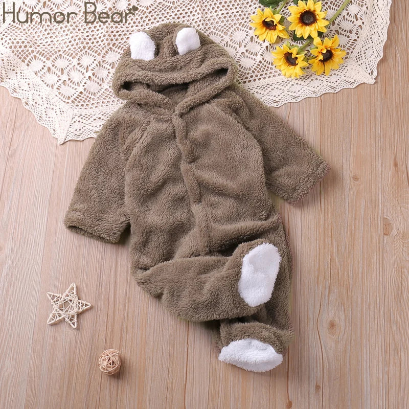 Cartoon Bear Romper – Cozy Autumn Playsuit - Image 8