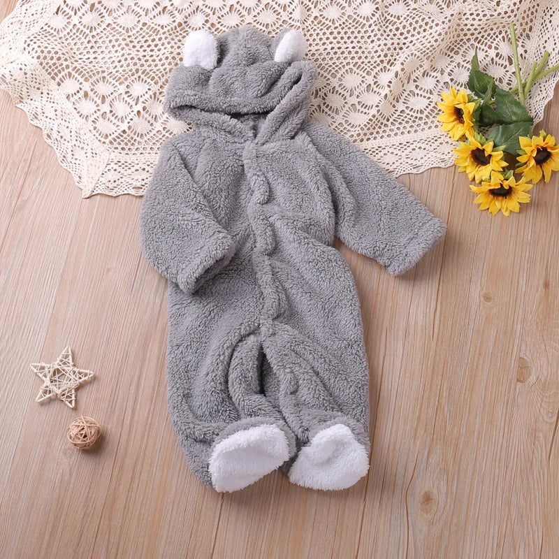 Cartoon Bear Romper – Cozy Autumn Playsuit - Image 9