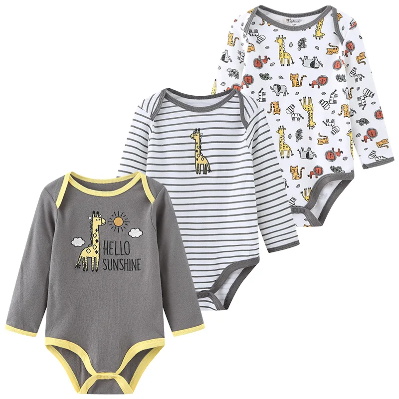 Newborn Cotton Bodysuit 3-Pack – Soft Everyday Onesies - Image 2