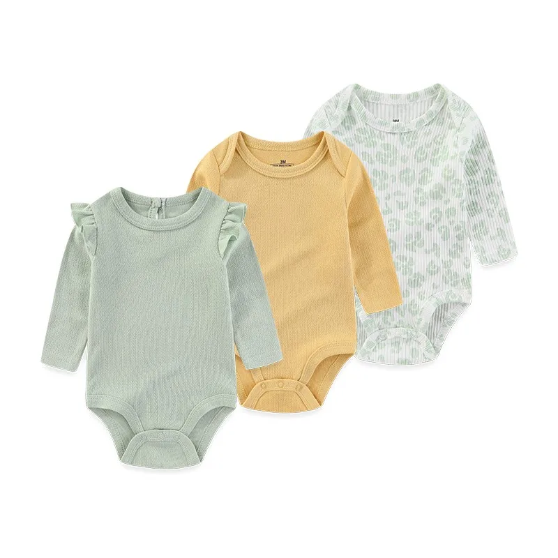 Newborn Cotton Bodysuit 3-Pack – Soft Everyday Onesies - Image 8