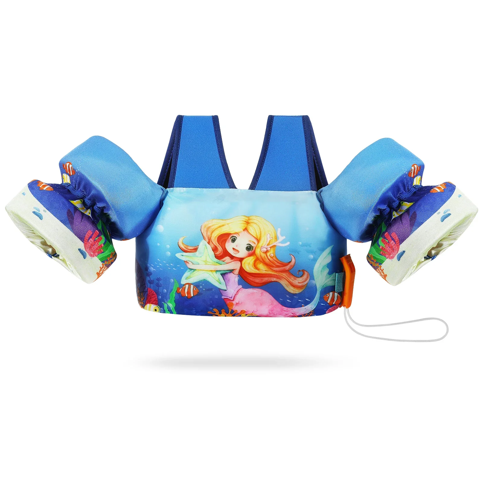 Kids Life Vest with Foam Arm Floats & Safety Whistle - Image 23
