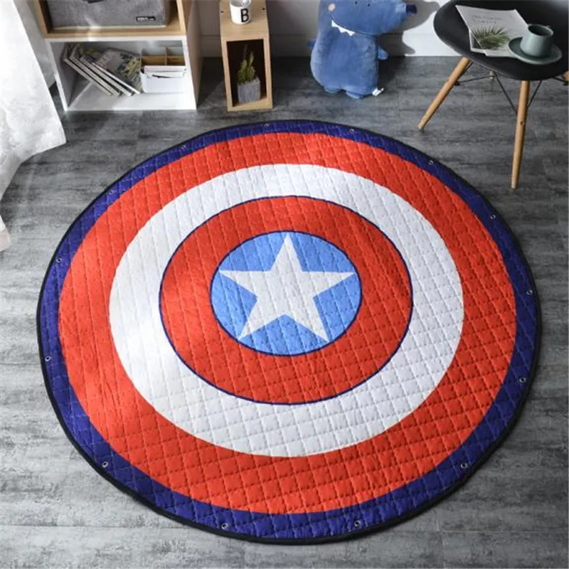 Round Kids Room Carpet – Nordic Animal Play Mat 150cm - Image 18