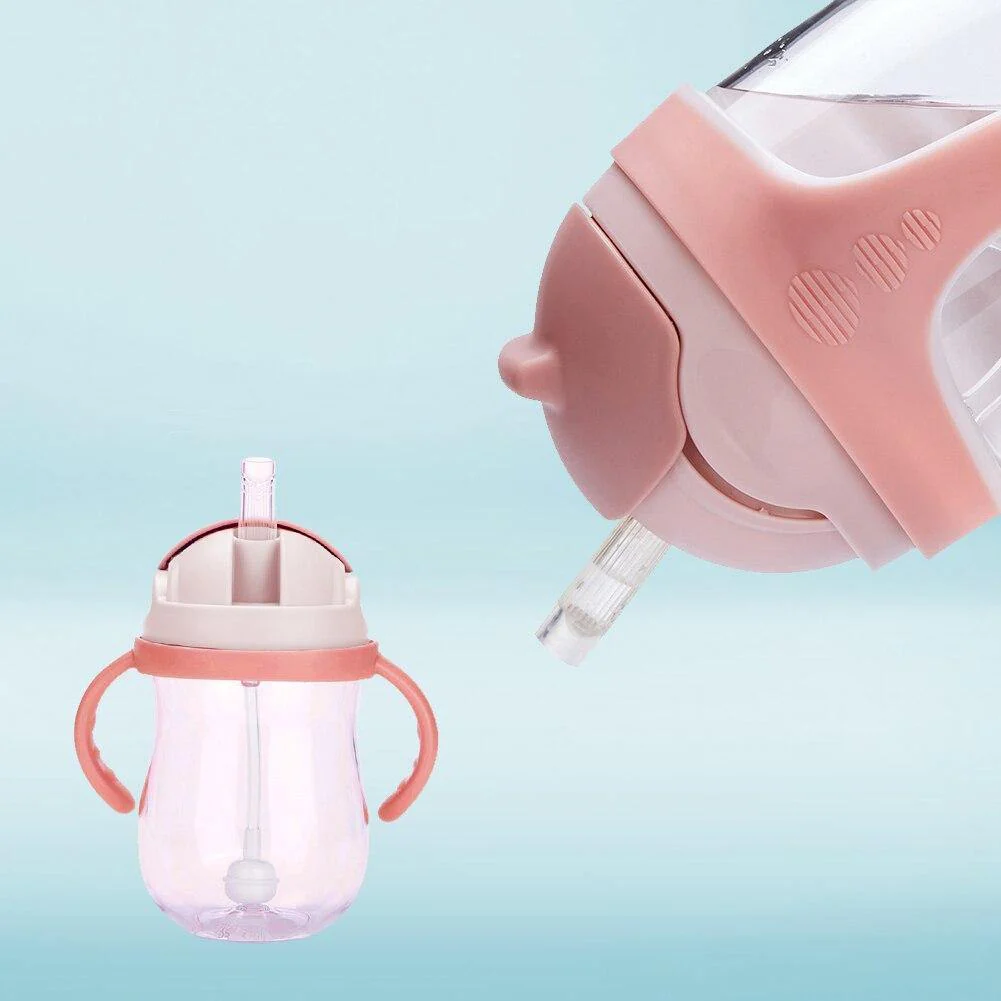 Leakproof Double Handle Silicone Baby Water Bottle - Image 4