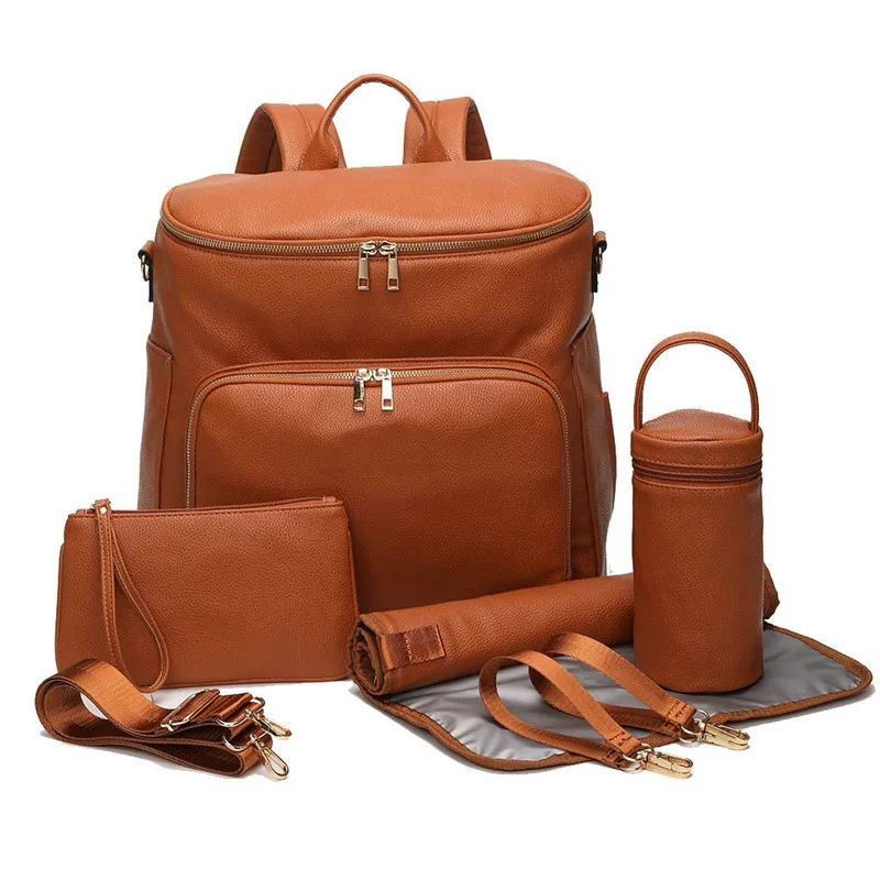 PU Leather Diaper Bag – Travel Ready