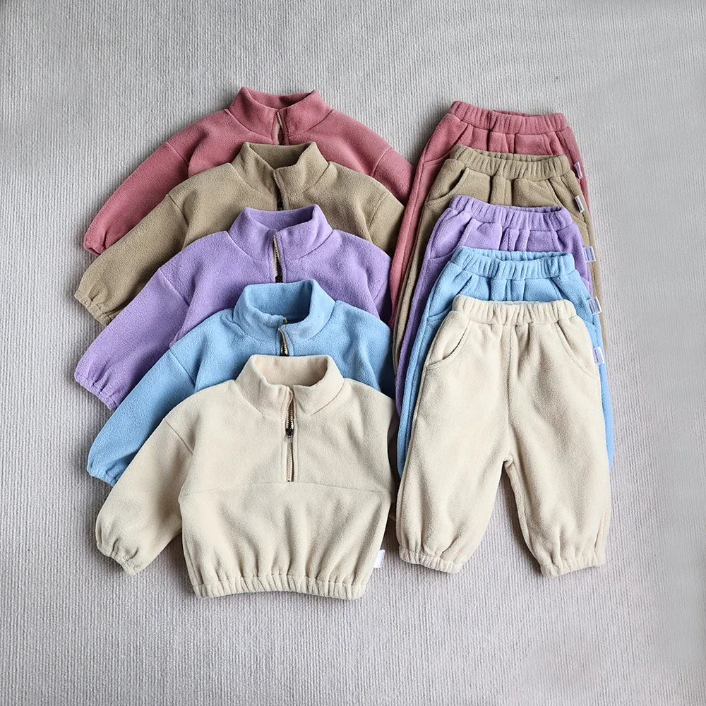 Cozy Fleece Hoodie & Pants Set – Toddler 2-Piece
