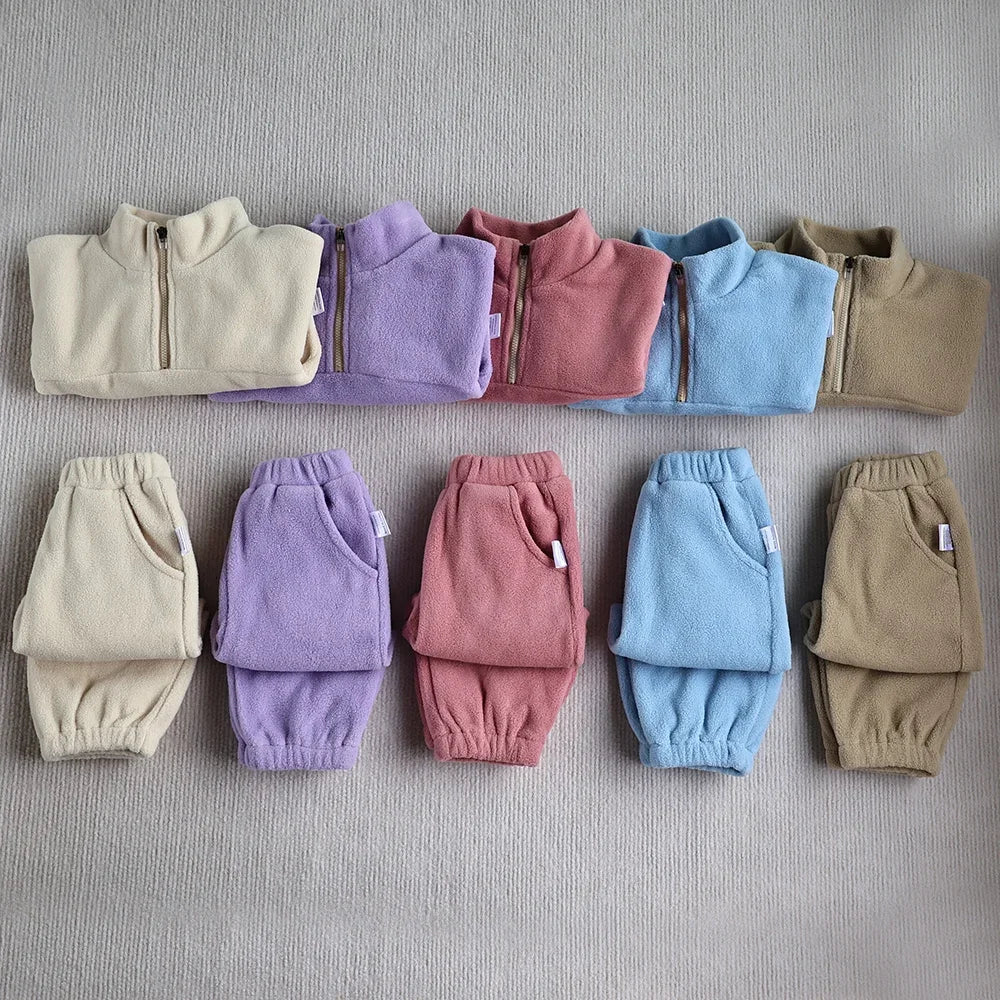 Cozy Fleece Hoodie & Pants Set – Toddler 2-Piece - Image 2