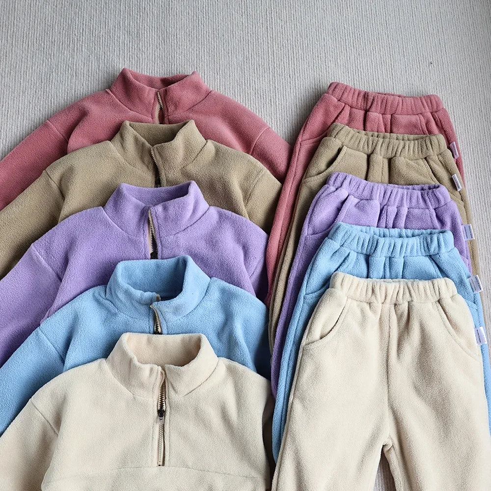 Cozy Fleece Hoodie & Pants Set – Toddler 2-Piece - Image 4