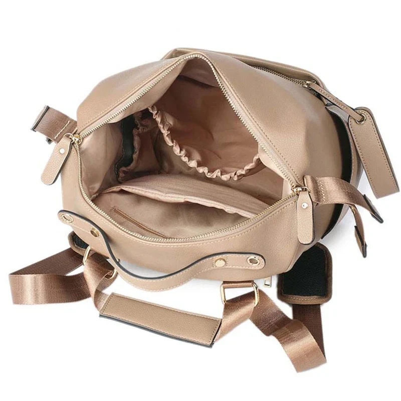 Leather Diaper Bag – Large Backpack - Image 3