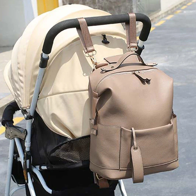 Leather Diaper Bag – Large Backpack - Image 5