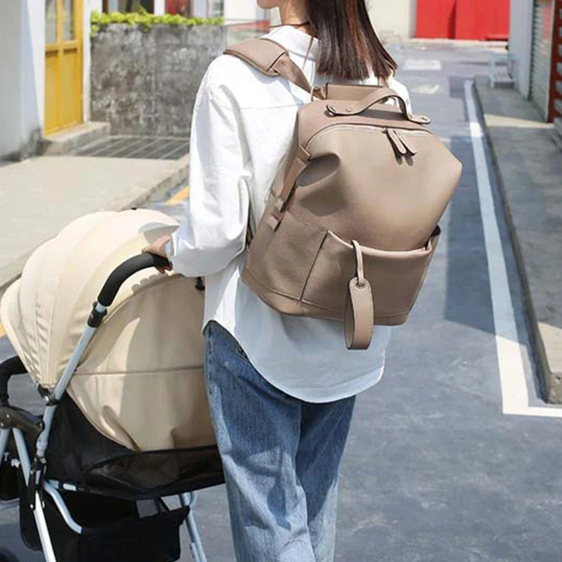 Leather Diaper Bag – Large Backpack - Image 6