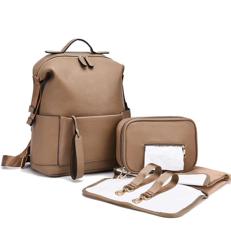 Leather Diaper Bag – Large Backpack - Image 8
