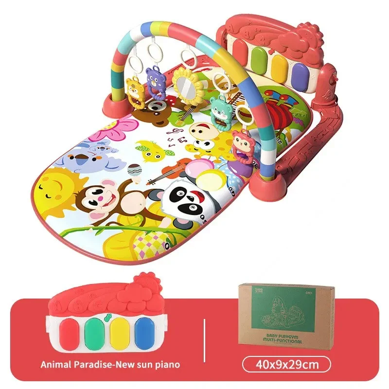 Baby Gym Mat Pedal Piano Fitness Frame – Musical Play - Image 11