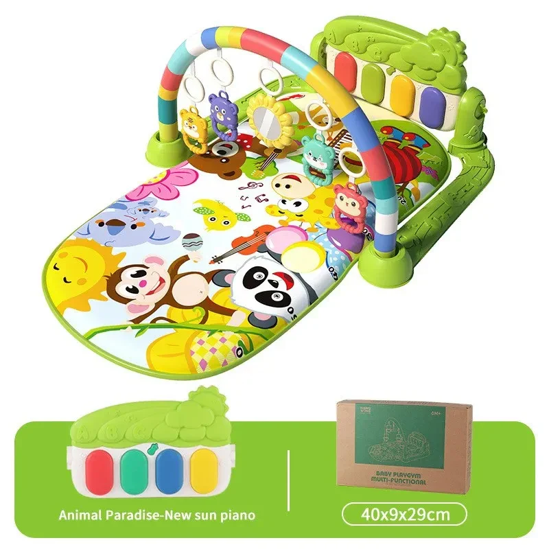 Baby Gym Mat Pedal Piano Fitness Frame – Musical Play - Image 12
