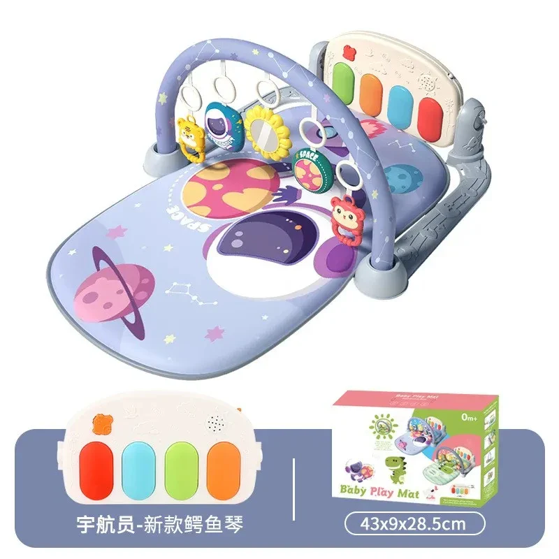 Baby Gym Mat Pedal Piano Fitness Frame – Musical Play - Image 13