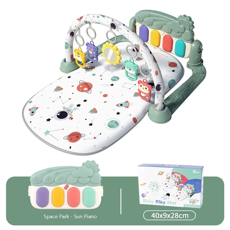 Baby Gym Mat Pedal Piano Fitness Frame – Musical Play - Image 15