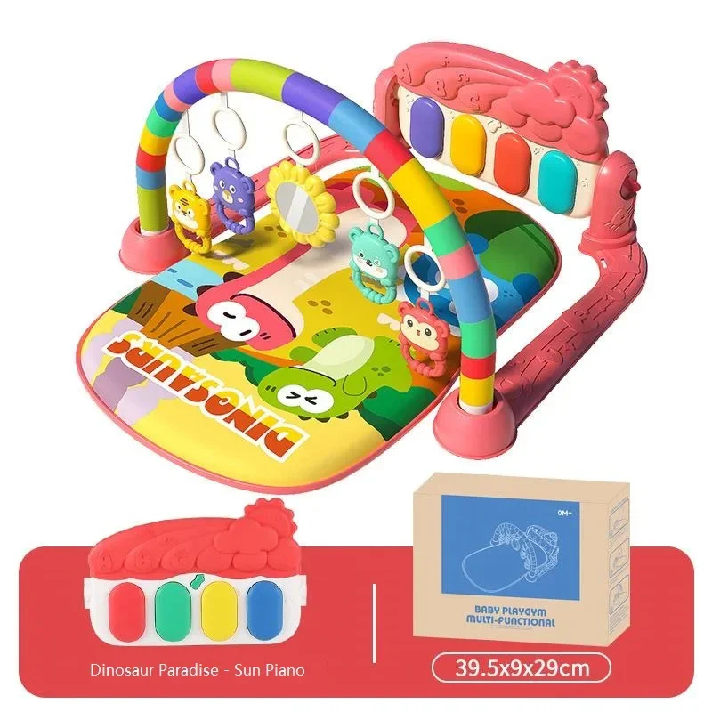 Baby Gym Mat Pedal Piano Fitness Frame – Musical Play - Image 17