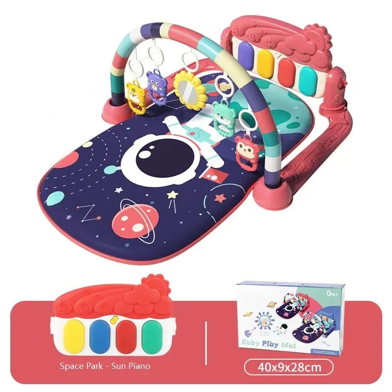 Baby Gym Mat Pedal Piano Fitness Frame – Musical Play - Image 7