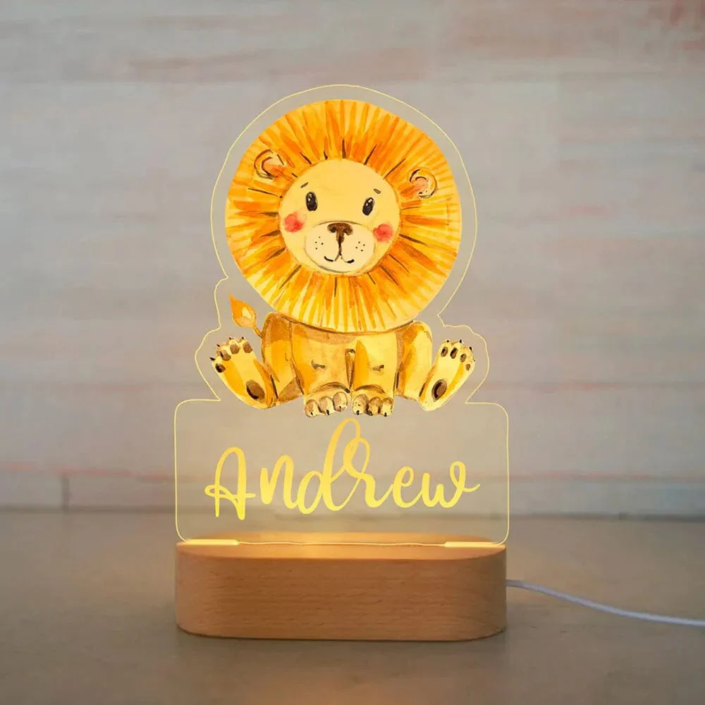 Personalised Baby Animal LED USB Night Light - Image 4