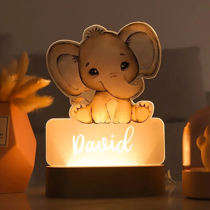 Personalised Baby Animal LED USB Night Light - Image 9