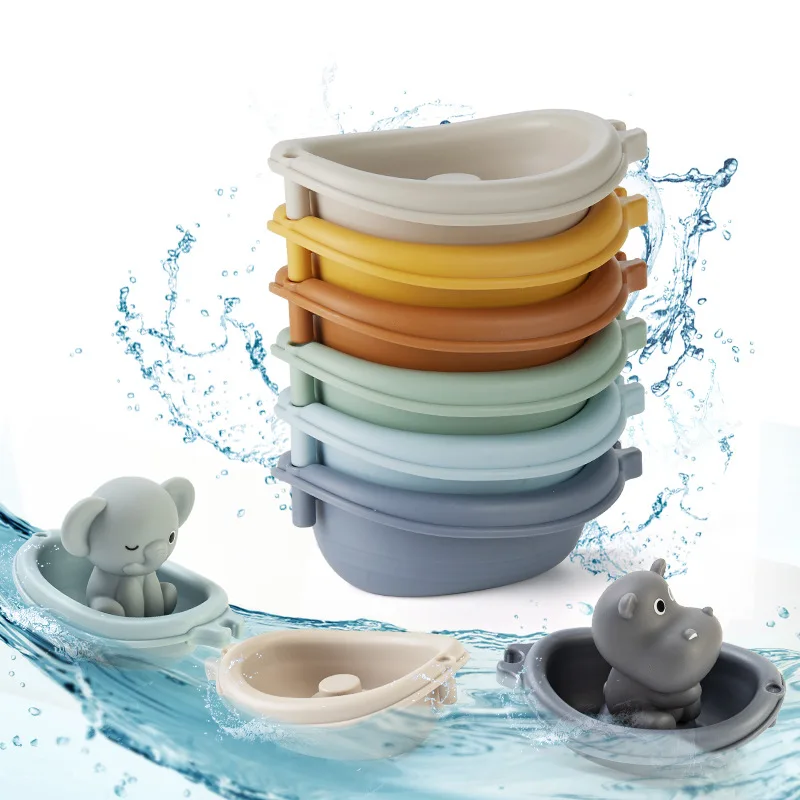 Bath Stacking Boat Toys – Kids Water Play Set - Image 3