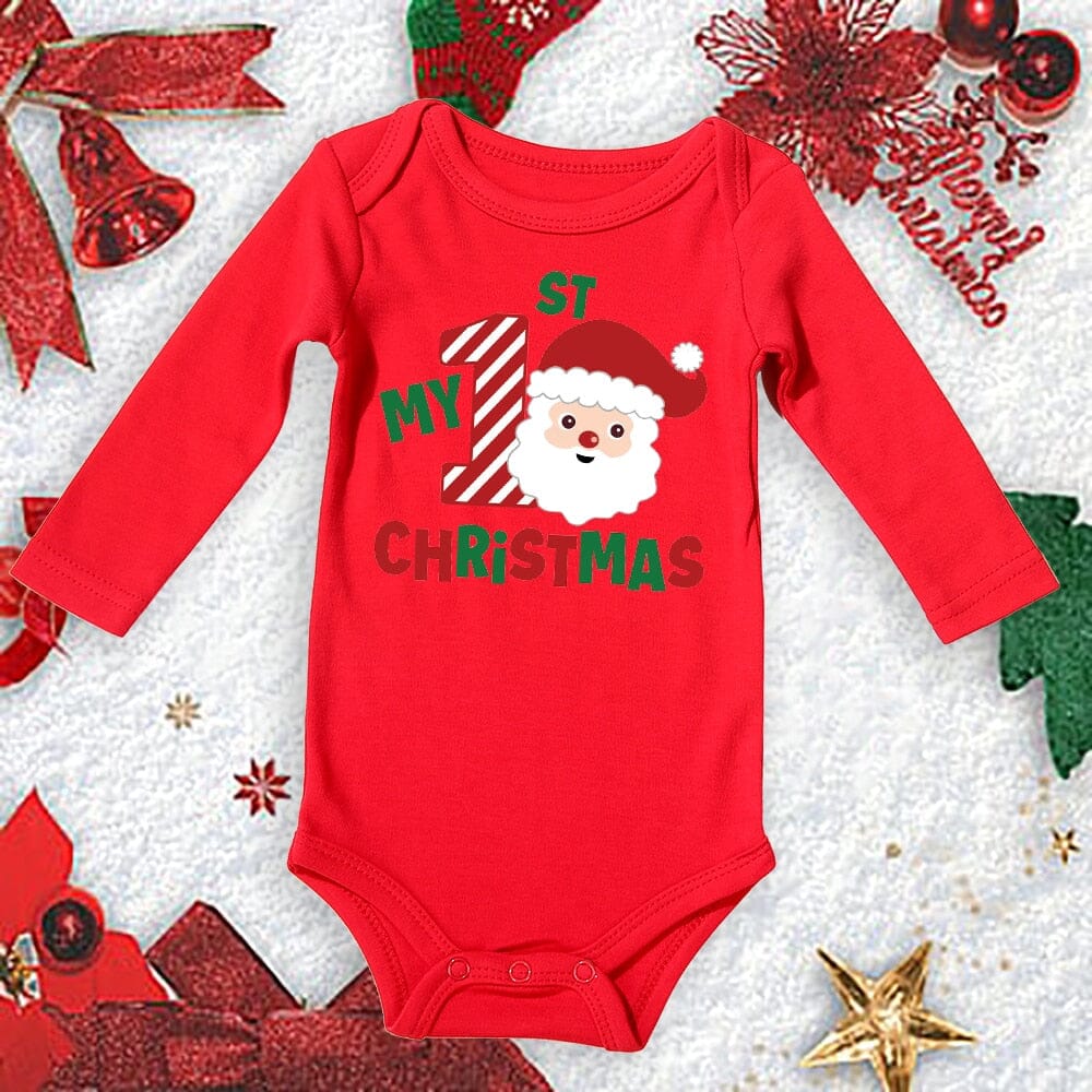 Red Christmas Baby Bodysuits - Image 4