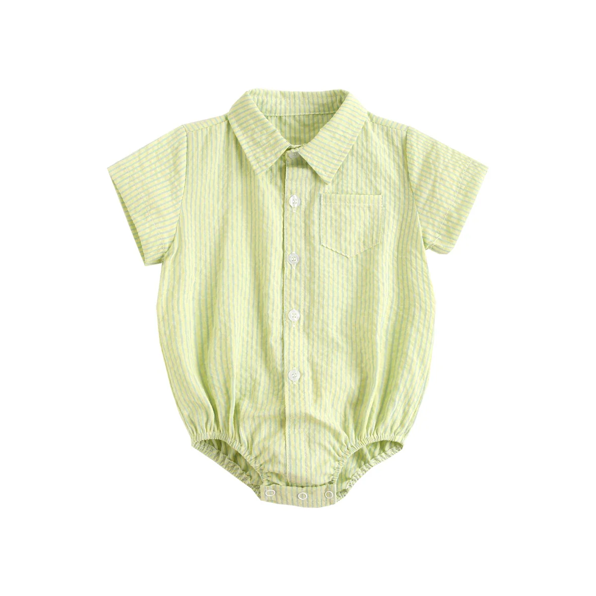 Baby Boy Plaid Bodysuit – Soft Summer Cotton Onesie - Image 20
