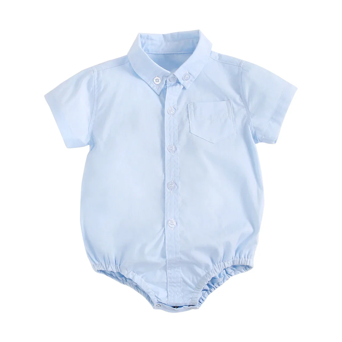 Baby Boy Plaid Bodysuit – Soft Summer Cotton Onesie - Image 7