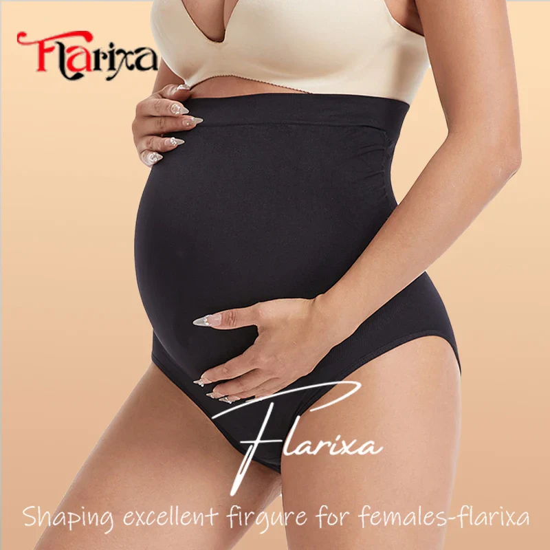 Seamless Maternity Underwear – High Waist Bump Support - Image 8