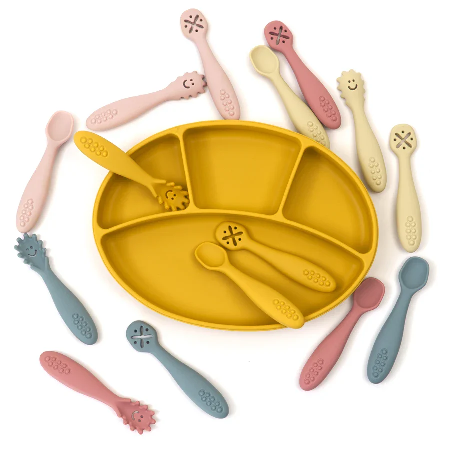 Baby Silicone Spoon Set for Safe Feeding and Weaning - Image 2