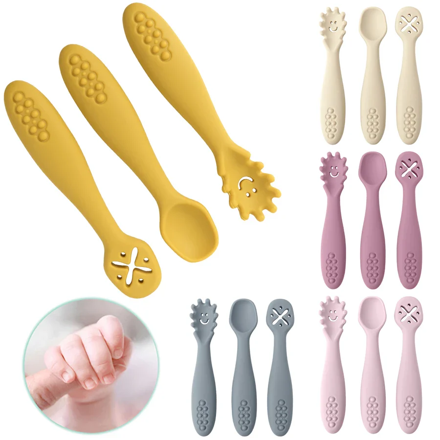 Baby Silicone Spoon Set for Safe Feeding and Weaning - Image 4