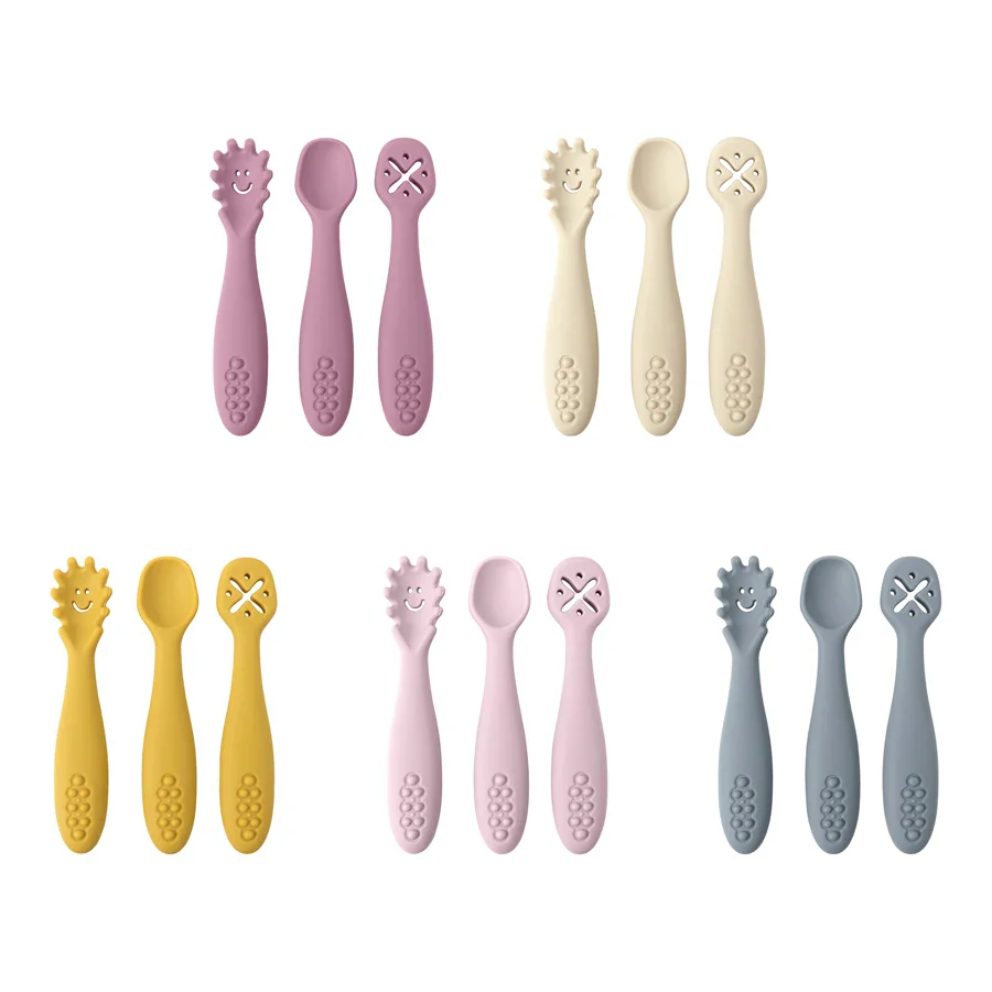 Baby Silicone Spoon Set for Safe Feeding and Weaning - Image 5