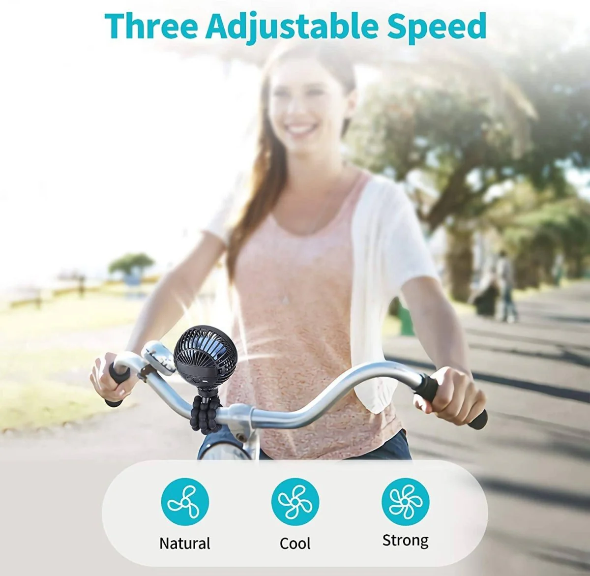 Smart Stroller Mini Fan 3 Speed - Image 5