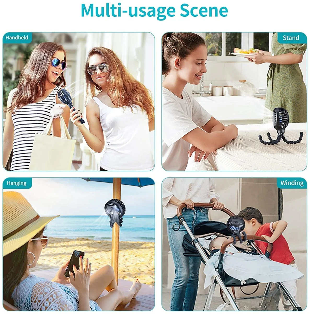 Smart Stroller Mini Fan 3 Speed - Image 6