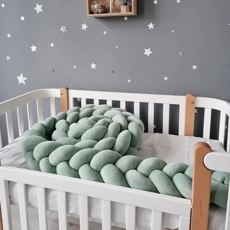Soft Braid Crib Bumper - CozyKnot™ - Image 10