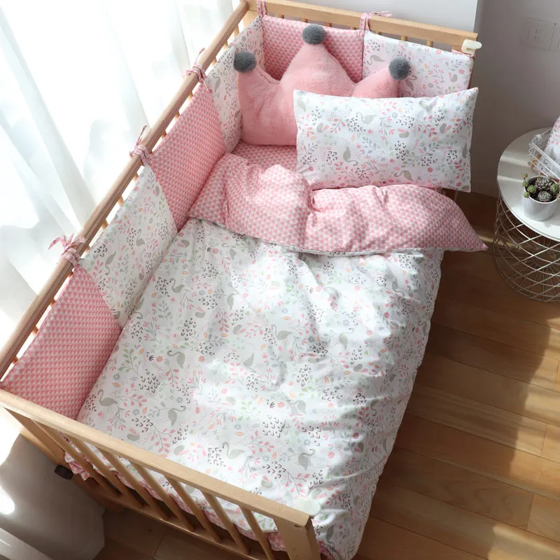 Soft Cotton Baby Crib Bedding Set – Nursery Bundle
