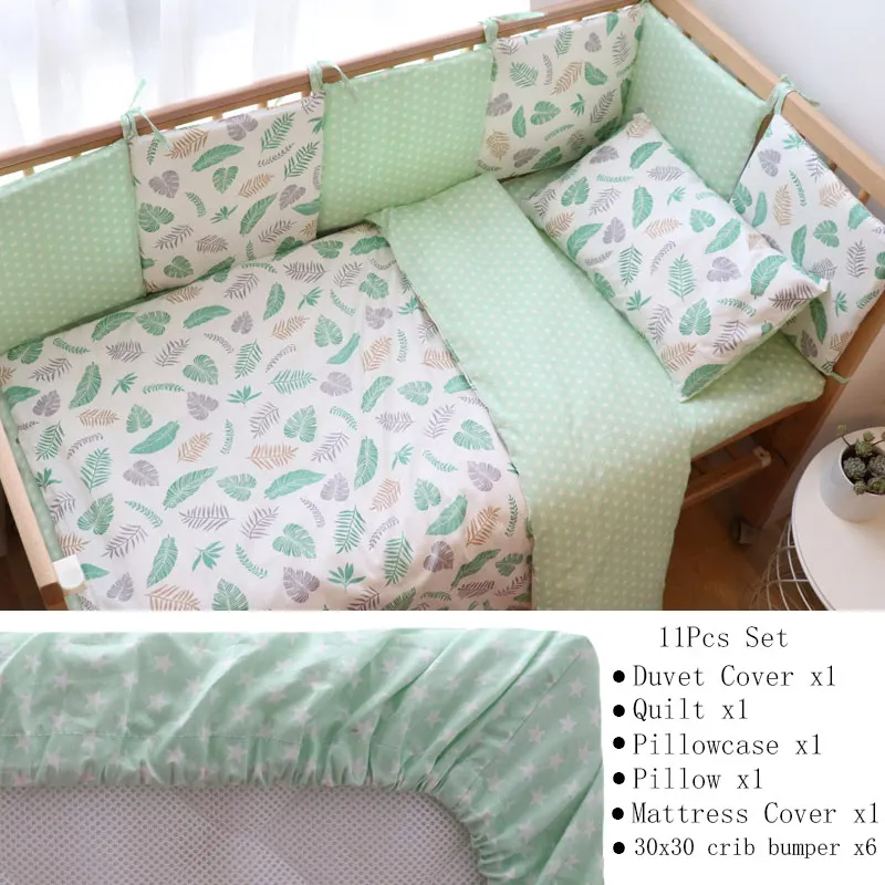 Soft Cotton Baby Crib Bedding Set – Nursery Bundle - Image 24