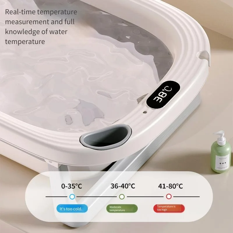 Foldable Baby Bath Tub – Temperature Sensor Included - Image 3