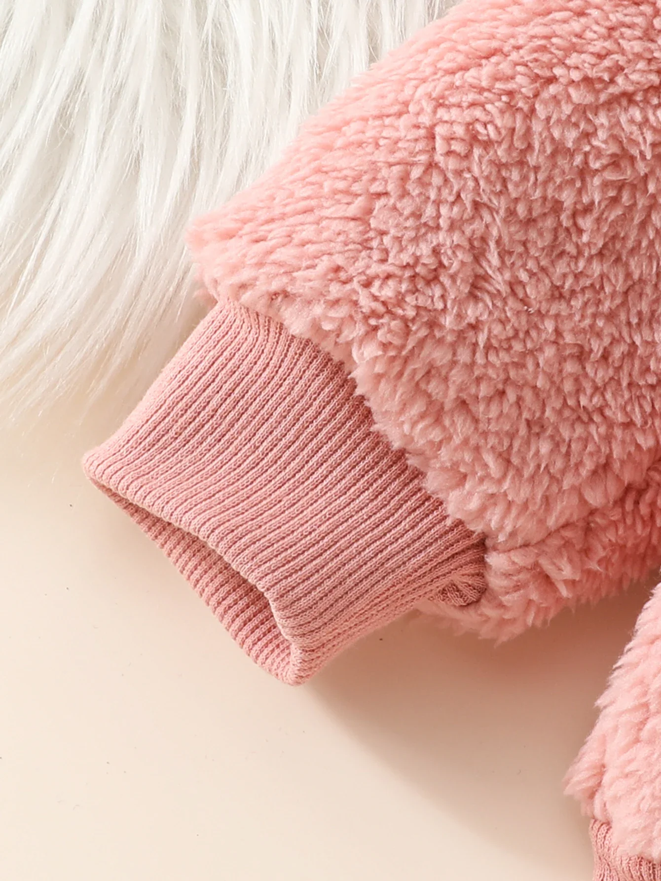 Baby Girl 3-Piece Outfit – Fuzzy Heart Set - Image 5