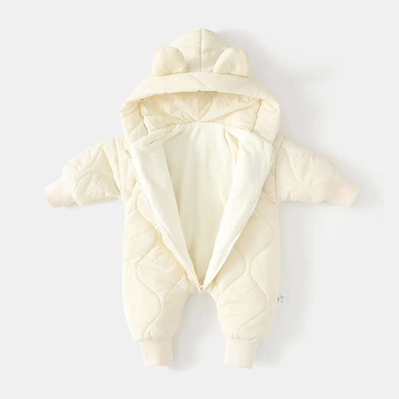 Baby Winter Romper – Cartoon Bear Jumpsuit - Image 3